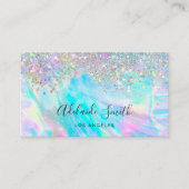 Opalstein und Imitat Glitzer Visitenkarte (Vorderseite)