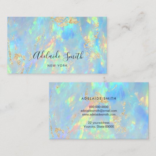 Opalstein Visitenkarte (Vorne/Hinten)