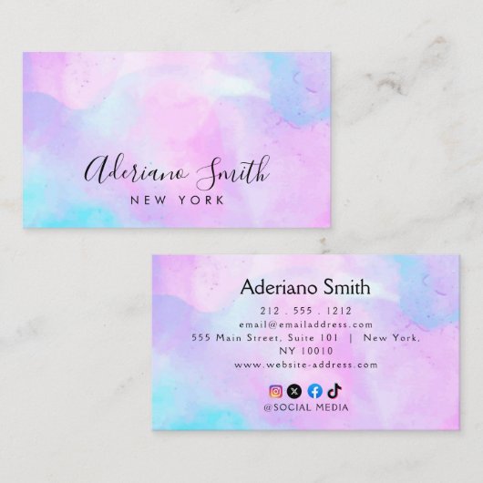 Opalstein Visitenkarte (Vorne/Hinten)