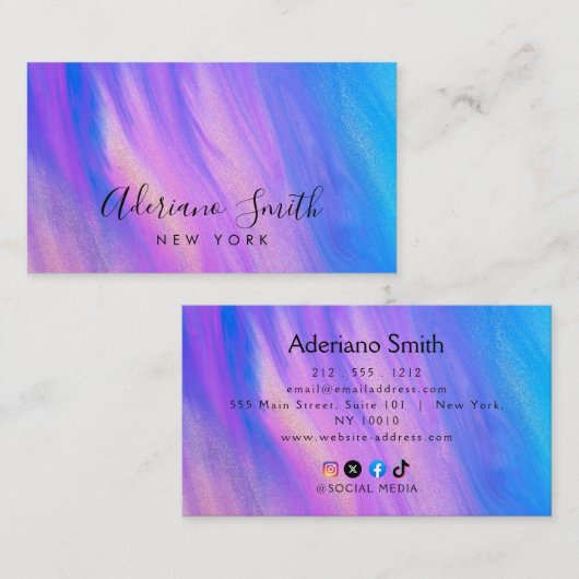 Opalstein Visitenkarte (Vorne/Hinten)