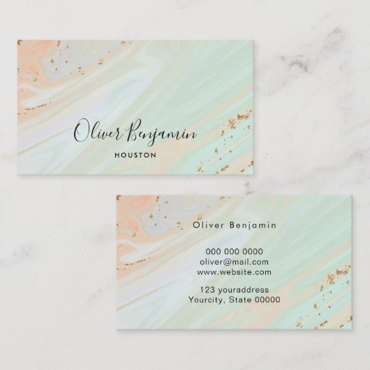 Opalstein Visitenkarte (Vorne/Hinten)