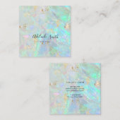 Opalsteinstruktur Quadratische Visitenkarte (Vorne/Hinten)