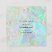 Opalsteinstruktur Quadratische Visitenkarte (Rückseite)