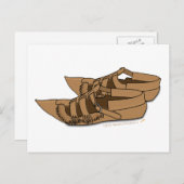 Opanke Balkan Folk Dancing Shoes Postkarte (Vorne/Hinten)