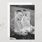 Opaque-Foto-Overlay | SAVE THE DATE FOTO (Vorne/Hinten)