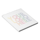 Opaque Simple Business Logo Poster Notizblock (angewinkelt)