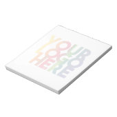 Opaque Simple Business Logo Poster Notizblock (Rotiert)