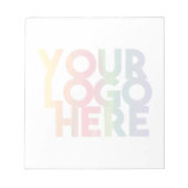 Opaque Simple Business Logo Poster Notizblock (Vorderseite)