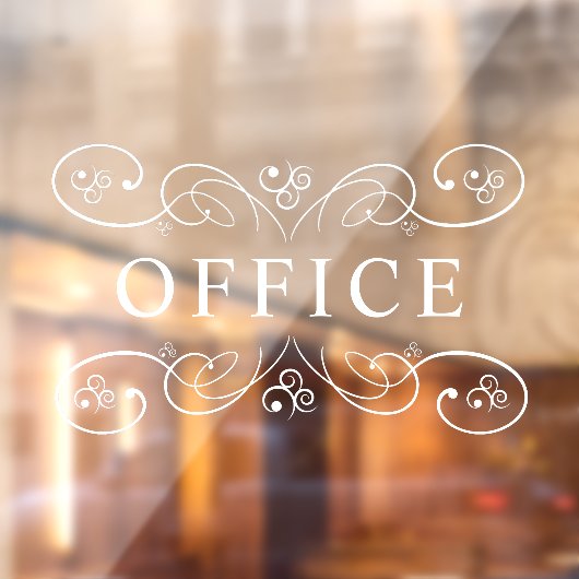 Opaque Simple Minimal Design Office Pantry Fensteraufkleber (Blatt 2)