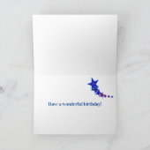 Opa's 80. Geburtstagskunst mit Sternenkarte Feiertagskarte (Innenseite)