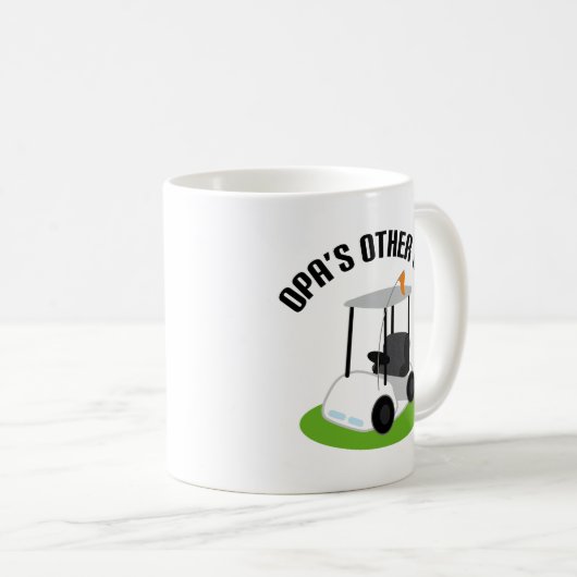 Opas anderes Auto (Golfmobil) Kaffeetasse (VorderseiteRechts)