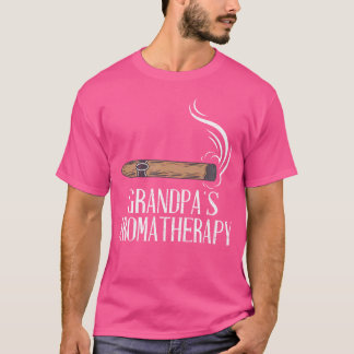 Opa's Aromatherapie-Zigarrenliebhaber Lustig T-Shirt