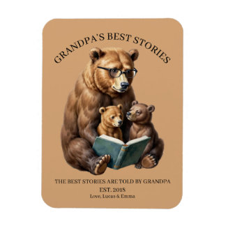 Opa's beste Geschichten benutzerdefinierter Famili Magnet