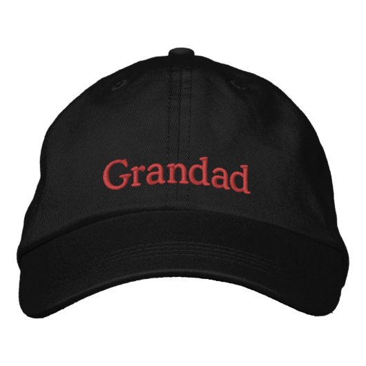 Opa's bestickte Mütze Baseballkappe (Vorderseite)