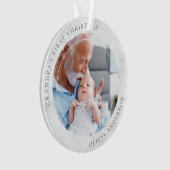 Opa's erstes Weihnachts-Foto Keepake Ornament (Vorderseite)