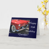 Opa's Geburtstag - Oldtimer Karte (Gelbe Blume)