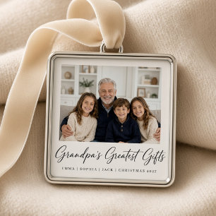 Opa's größte Geschenke Personalisiert Ornament Aus Metall
