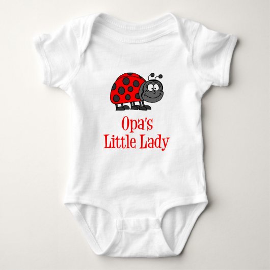 Opas kleine Lady Baby Strampler (Vorderseite)