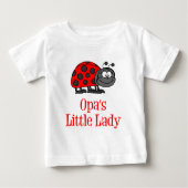 Opas kleine Lady Baby T-shirt (Vorderseite)