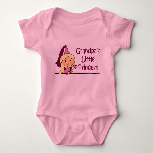 Opas kleine Prinzessin Baby Strampler (Vorderseite)
