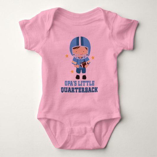 Opas kleiner Quarterback Baby Strampler (Vorderseite)