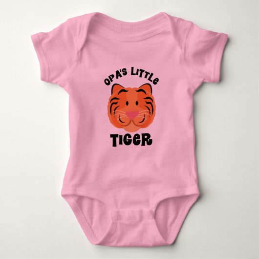 Opas kleiner Tiger-niedliches Geschenk Baby Strampler (Vorderseite)
