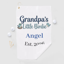 Opa's kleiner Vogel Baby Andenken Golfball Golfhandtuch