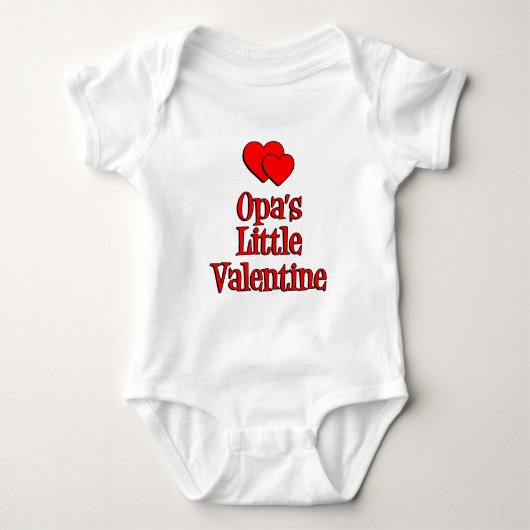 Opas kleines Valentin Baby Strampler (Vorderseite)