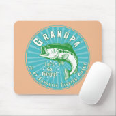 Opa's Lieblings-Angelfreund Mousepad (Mit Mouse)