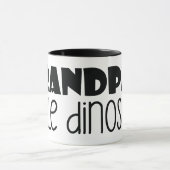Opa's Little Dinosaurier's Zitat l Vatertag Tasse (Zentrum)