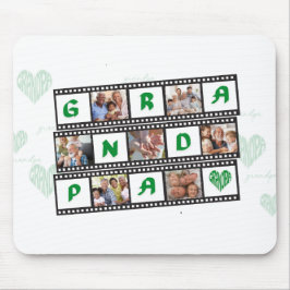 Opa's Personalisiertes Geschenk mit 7 Fotos! Mousepad