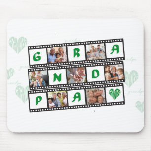 Opa's Personalisiertes Geschenk mit 7 Fotos! Mousepad