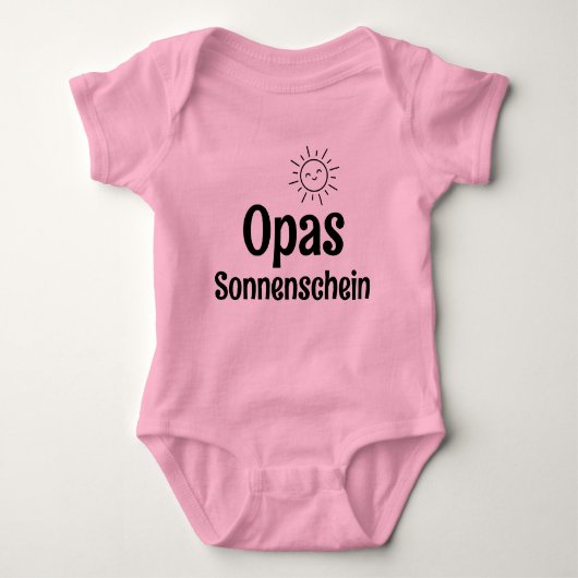 Opas Sonnenschein Baby Strampler (Vorderseite)