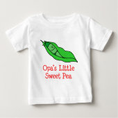 Opa's Sweet Pea Baby T-shirt (Vorderseite)