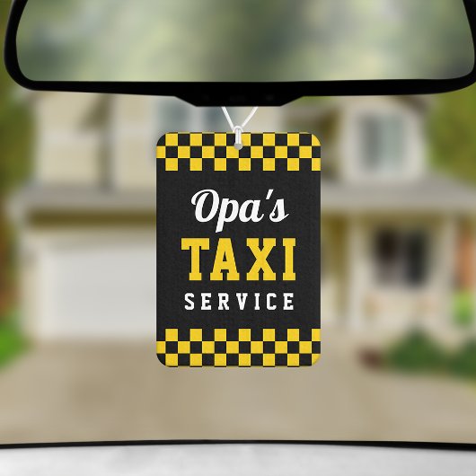 Opas Taxidienst | Niedliches Opfergeschenk Autolufterfrischer