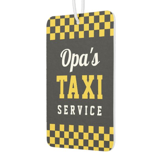 Opas Taxidienst | Niedliches Opfergeschenk Autolufterfrischer (Links)