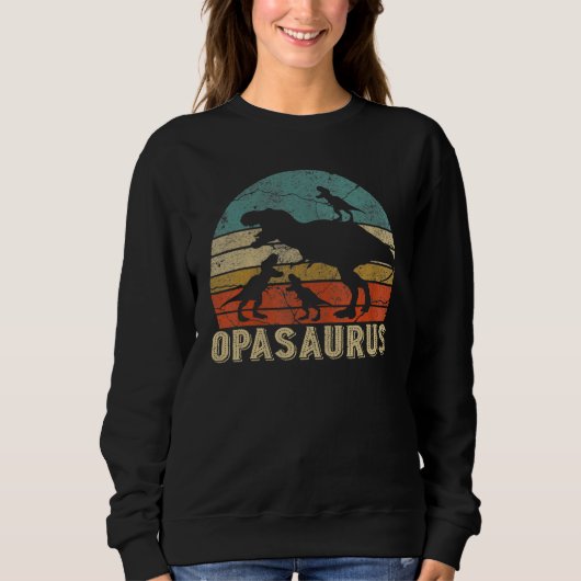 Opasaurus Rex Opa Saurus Dinosaur Granddad Sweatshirt (Vorderseite)