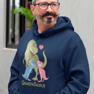 OpaSaurus T-Rex & Baby Boy Girl Dinosaurier Hoodie