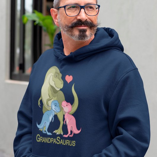 OpaSaurus T-Rex & Baby Boy Girl Dinosaurier Hoodie