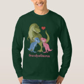 OpaSaurus T-Rex & Baby Boy Girl Dinosaurier T-Shirt (Vorderseite)