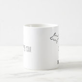 "Ope, ich liebe dich" Michigan-Paar Valentins-Tass Kaffeetasse (Mittel)