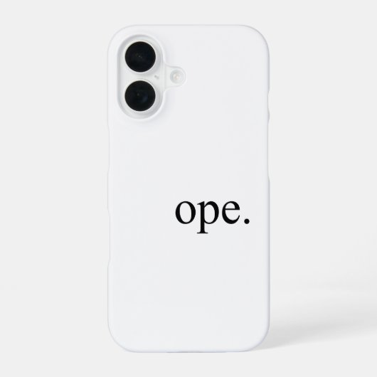 Ope iPhone 16 Hülle (Rückseite)