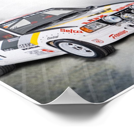 Opel Ascona Car Poster (Ecke)