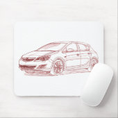 Opel Astra 2010 Mousepad (Mit Mouse)