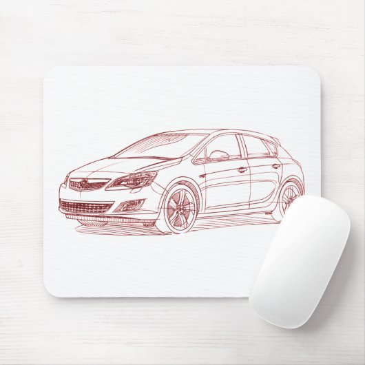 Opel Astra 2010 Mousepad (Mit Mouse)