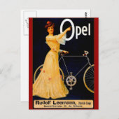 Opel Bicycles Vintage Werbung Postkarte (Vorne/Hinten)