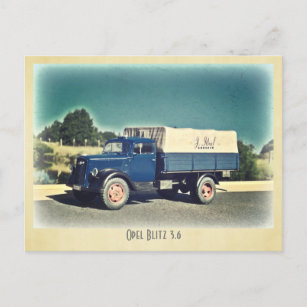 Opel Blitz Postcard Postkarte
