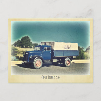 Opel Blitz Postkarte