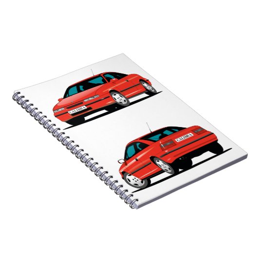 Opel Calibra red Notizblock (Rechte Seite)