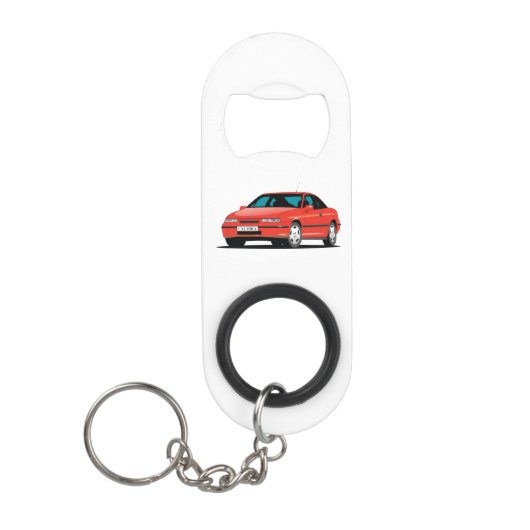 Opel Calibra red Schlüsselanhängerflaschenöffner (Vorderseite)